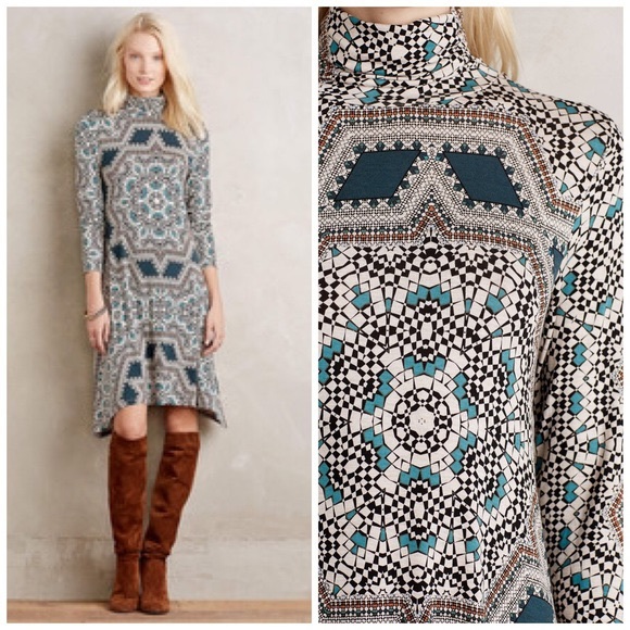 Anthropologie Dresses & Skirts - Anthropologie Maeve turtleneck swing dress XS Anthropologie Dresses & Skirts - Anthropologie Maeve turtleneck swing dress XS